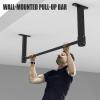 Chin Up Bars Wall Mounted Chin Up Bar, Cross Beam Fitness Horizontal Bar, Home Strength Training EquipmentLoad 250kg, 2colors (Color : Black) view 2