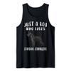 Im Just A Boy Who Loves Standard Schnauzers Dog Lover Tank Top view 1