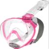 Cressi Baron Junior Full Face Masks, Clear/Pink, XS view 1