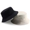 1Pcs Oversize Bucket Hat Double-Side-Wear Summer Travel Sun Beach Cap L/XL/XXL (Black/Beige, M(57-60cm)) view 1