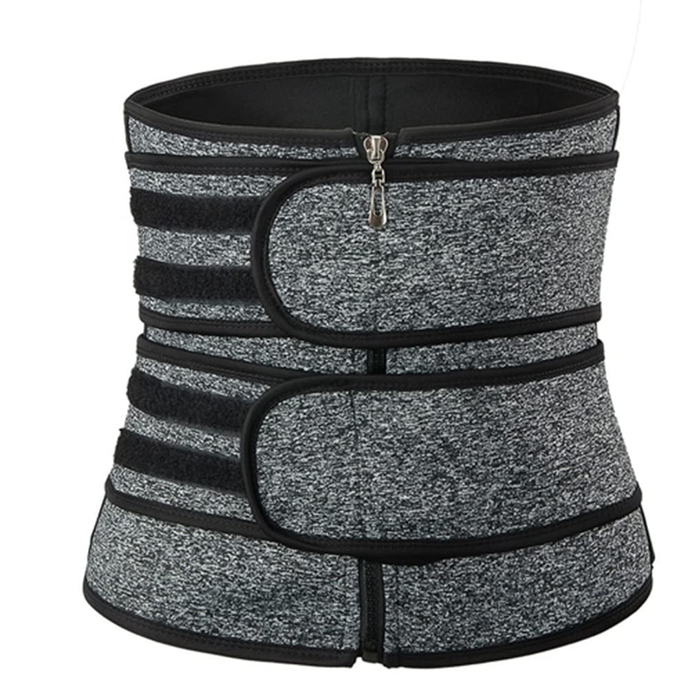 Men Neoprene Sweat Waist Trainer Corset Trimmer Belt, Waist Cincher Shaper Slimmer S-6XL(Size:L)