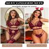 Avidlove Lingerie Sets For Women Lace Bra and Panty Set 2 Pieces Lingerie Underwear Set Cherry Red view 3