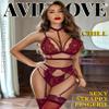 Avidlove Lingerie Sets For Women Lace Bra and Panty Set 2 Pieces Lingerie Underwear Set Cherry Red view 4