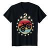 2nd Birthday Monster Truck 2 Year Old Birthday Boy Girl T-Shirt view 1