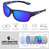 KUGUAOK Polarized Sports Sunglasses for Men Driving Cycling Fishing Sun Glasses 100% UV Protection Goggles view 4