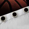 Castle Fairy Basketball Window Curtain Set,3D Sports Game Curtains,3D Basketball Print Window Treatment Curtains,Sports Theme Window Drapes 2 Panel Set for Bedroom Living Room,104Wx84L view 4