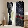 American Football Print Window Curtains,American Flag Print Curtains,3D Sports Game Window Treatment Curtains,American Culture Theme Window Drapes 2 Panel Set for Bedroom Living Room,104Wx90L view 3