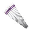 24pc ID 4.2mm .165" Custom Length 22-32 Inch Carbon Arrows Spine 300 350 400 500 600 700 800 900 1000 1100 1300 1500 1800 Target Practice & Hunting Arrow Rotatable Nock for Recurve Bow Compound Bow view 4