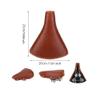 Tyenaza PU Leather Bike Seat, Brown Universal Bike Seat Cushion Exercise Saddle Replacement Spring Saddle view 2