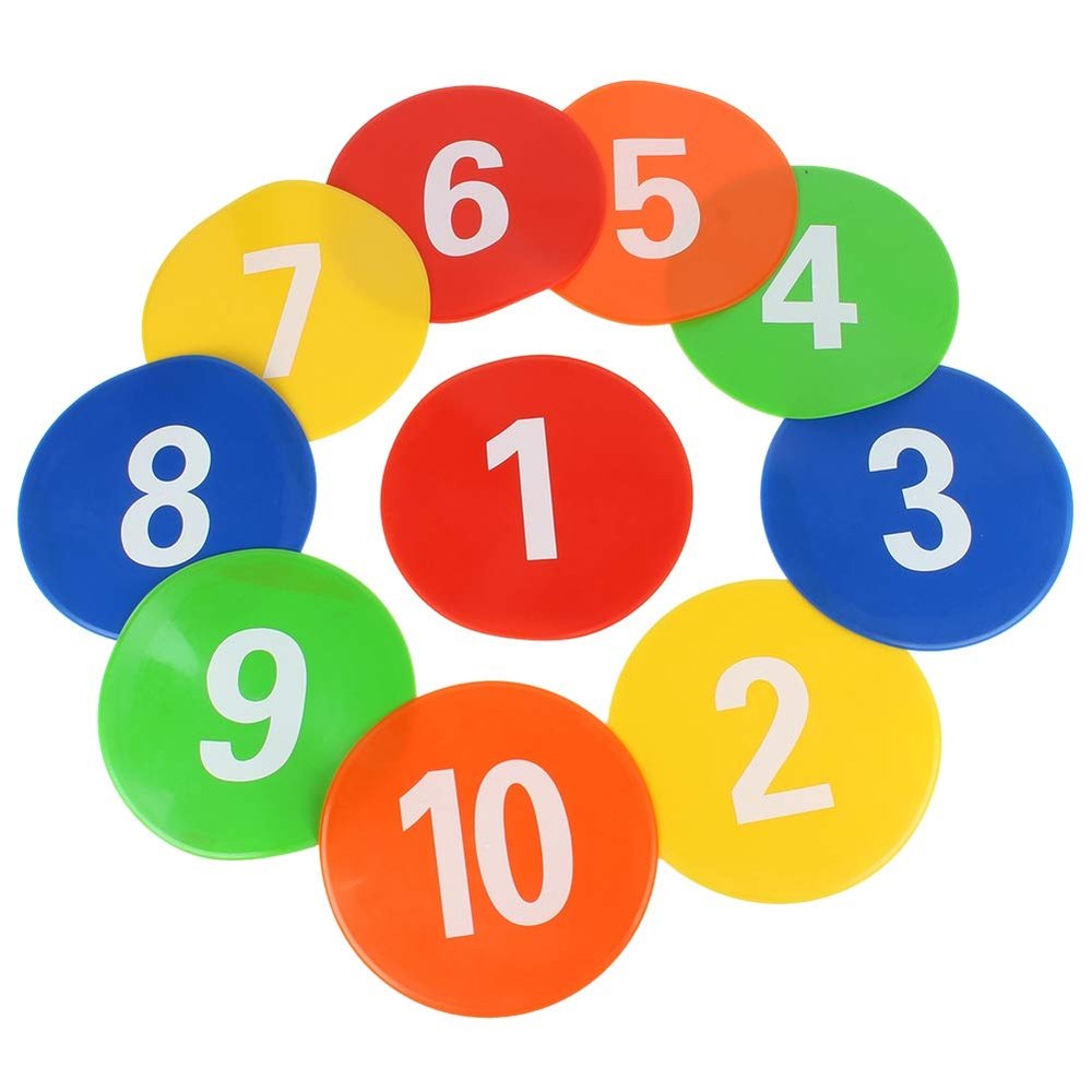 Flat Cone, Number Cones, Football Markers, Flat Disc Markers, Flat Discs Football Markers, Sturdy Football Training Equipment Signs Discs Signs Disc Markers Flat Cones Spot Markers (PV)
