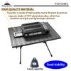 CAMPINGMOON Roll UP Camping Table Lightweight Foldable Aluminum with Carrying Bag view 4