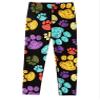 easyforever Girls Boys Athletic Leggings Colorful Cartoon Print Stretchy Slim Fit Tights Dance Sport Skinny Pants Footprint 4-5 Years view 4