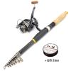 New 1.8m -3.6m Carbon Fiber Telescopic Fishing Rod Reel Combo, Sea Fishing Rod and Reel Set, Spinning Combination, Trout Rod, Bass Fishing ZYHYD (Size : 3.0m+4000 Reel) view 2