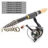 New 1.8m -3.6m Carbon Fiber Telescopic Fishing Rod Reel Combo, Sea Fishing Rod and Reel Set, Spinning Combination, Trout Rod, Bass Fishing ZYHYD (Size : 3.0m+4000 Reel) view 3