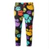easyforever Girls Boys Athletic Leggings Colorful Cartoon Print Stretchy Slim Fit Tights Dance Sport Skinny Pants Footprint 2-3 Years view 1