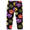 easyforever Girls Boys Athletic Leggings Colorful Cartoon Print Stretchy Slim Fit Tights Dance Sport Skinny Pants Footprint 2-3 Years view 3