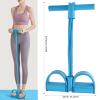 Multi-Function Tension Rope4 Tube Resistance Bands with HandlesSit Up Exercise Equipment Home Gym Tummy Trainer for Men Women(Blue) view 2