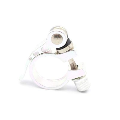Bicycle Accessories 28.6/31.8/34.9/mm Bike Seat Tube Clamp Mountain Bike Bicycle Seat Tube Clamp Quick Release Buckle Aluminum Alloy Seat Tube Clamp Bike Parts (Color : Sliver, Size : 28.6mm)