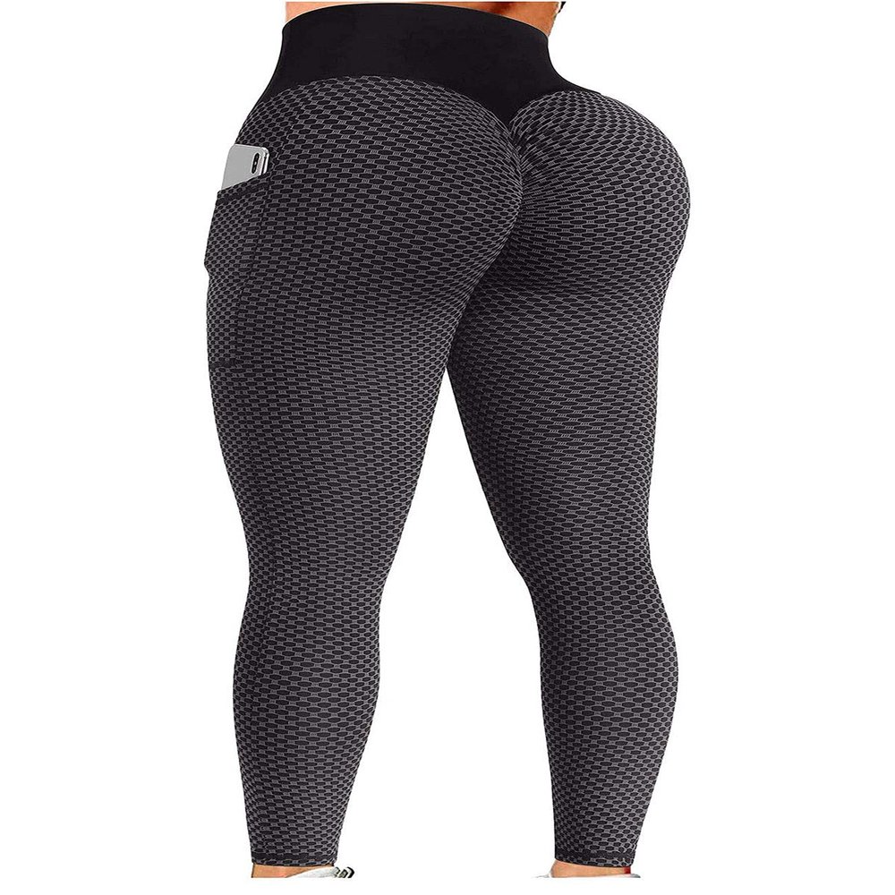 JGS1996 Scrunch Butt Lifting Leggings with Pockets for Women High Waisted Peach Lift Leggings Workout Yoga Pants