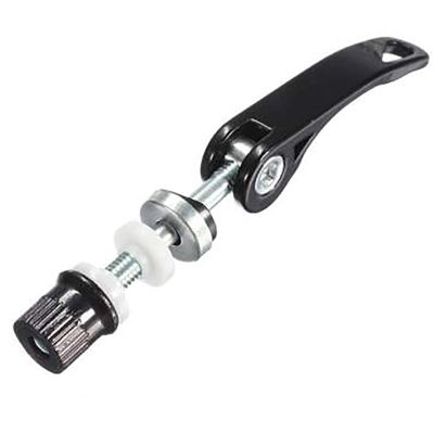 Bicycle Accessories Mountain Bike Seat Tube Clamp,Outdoor Bicycle Quick Release Aluminium Alloy Bike Seat Post Clamp Seatpost Skewer Bolt Bike Parts (Color : Black)