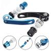 Bicycle Accessories Mountain Bike Seat Tube Clamp,Outdoor Bicycle Quick Release Aluminium Alloy Bike Seat Post Clamp Seatpost Skewer Bolt Bike Parts (Color : Black) view 3