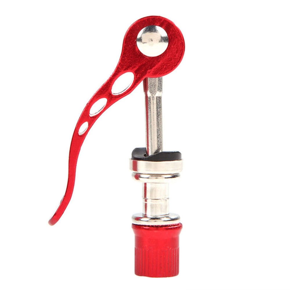 Bicycle Accessories Bike Seat Tube Clamp Seatposts Clamps Quick Release Aluminium Alloy Bike Seat Post Clamp Seatpost Skewer Bolt Bike Parts (Color : Red)