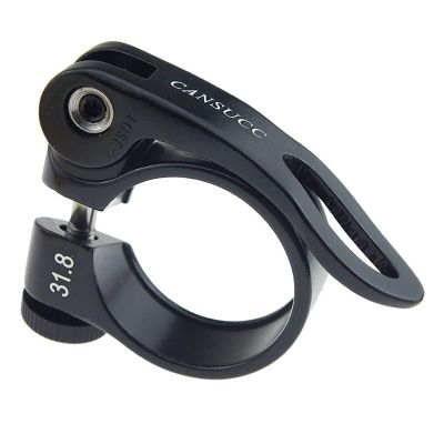 Bicycle Accessories Aluminium Quick Release Bike Seat Post Clamp Seatpost Skewer Bolt Mountain Road Bike Seat Tube Bicycle Repair Tools Bike Parts (Color : Black)
