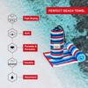 4Monster Microfiber Beach Towel Quick Dry,Super Absorbent Lightweight Travel Towel for Swimmers, Sand Free Camping Towel, Beach Towels for Pool,Swim,Water Sports,Yoga view 2
