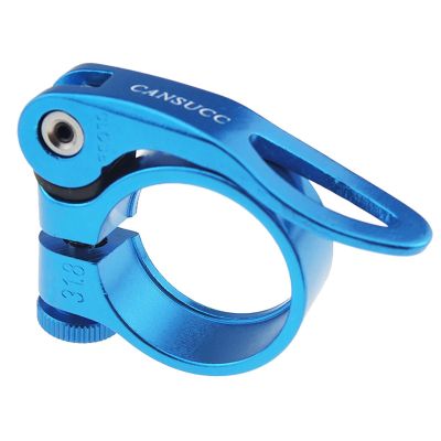 Bicycle Accessories Aluminium Quick Release Bike Seat Post Clamp Seatpost Skewer Bolt Mountain Road Bike Seat Tube Bicycle Repair Tools Bike Parts (Color : Blue)