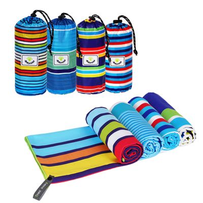 4Monster Microfiber Beach Towel Quick Dry,Super Absorbent Lightweight Travel Towel for Swimmers, Sand Free Camping Towel, Beach Towels for Pool,Swim,Water Sports,Yoga
