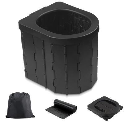 Portable Toilet for Camping, Potty Adults, Porta Travel Commode Bucket Car, Travel, Outdoor, Hiking, Backpack, Trips, Tent, Boat, Beach, Traffic Jam, Home