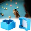 OUKENS Magnetic Pool Chalk Holder, Aluminum Portable Mini Cue Tip Chalk Holder with Detachable Cap, Reusable Clear Clip for Pool, Billiards, Snooker  Blue view 4