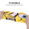 2Packs Kids Cartoon Fish Swim Caps Children Elastic Swimming Hats Silicone Swimming Caps for Girls and Boys Waterproof Stretchy Swim Bathing Caps Keep Hair Clean Dry (1*Blue and 1*Yellow) view 3