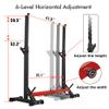 CANPA Adjustable Squat Rack Stand Multi-Function Barbell Rack Weight Lifting Gym Dumbbell Racks Home Gym Bench Press Rack Dumbbell Racks Stands 600Lbs Red view 4