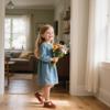 Otter MOMO Toddler Little Girls Oxford Shoes Mary Jane Flat T-Strap School Uniform Party Brown Dress Shoes Size 10 view 2