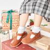 Otter MOMO Toddler Little Girls Oxford Shoes Mary Jane Flat T-Strap School Uniform Party Brown Dress Shoes Size 10 view 4