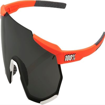 100% Racetrap Sport Performance Sunglasses - Sport and Cycling Eyewear (Soft Tact Oxyfire - Black Mirror Lens)