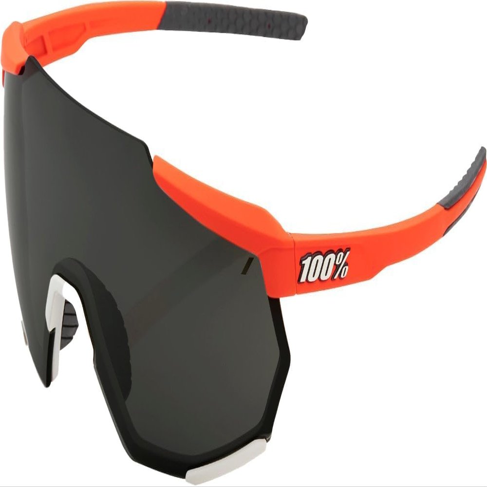 100% Racetrap Sport Performance Sunglasses - Sport and Cycling Eyewear (Soft Tact Oxyfire - Black Mirror Lens)