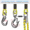 Dolibest 16ft Boat Tow Harness Boat Tow Ropes, Easy Connection w/ 3 Large Stainless Steel Hooks and Pully for Tow 1-4 Rider Towable Tube view 4