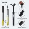 DJC Bike Dropper Seatpost Jump Seat Post 100mm Travel Manual Control Lever Height Adjustable Seatpost Hydraulic 375mm (31.6mm Diameter) view 4