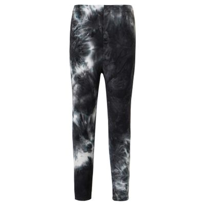 Kaerm Kids Girls Athletic Leggings Tie Dye Stretchy Workout Dance Jogger Pants Trousers Casual Activewear White&Black 1-2