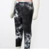 Kaerm Kids Girls Athletic Leggings Tie Dye Stretchy Workout Dance Jogger Pants Trousers Casual Activewear White&Black 1-2 view 4