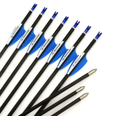 Spine 800 Arrow 32 Inch Arrow Target Practice Arrow Hunting Arrow Carbon Arrows Compound Bow Recurve Bow Adult Youth Archery Indoor Outdoor Shooting Bullet Tip 12pc