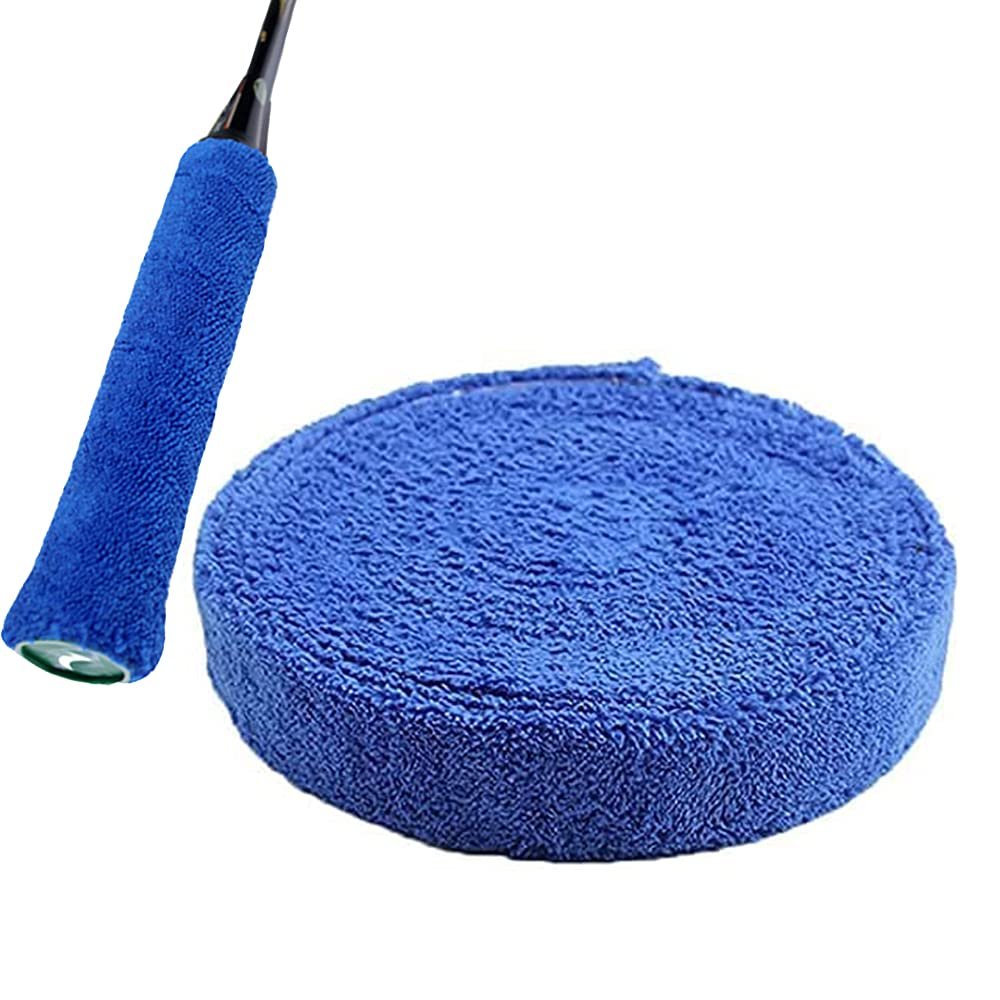16.4ft Tennis Racket Grips Badminton Racquet Grip Tape Absorbent Towel Racket Overgrip Anti-Skid Towel Grip Wraps Big Reel Towel Tape Roll for Pickleball Racket Bike Handle Fishing Rod