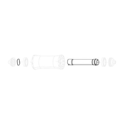 SRAM Zipp Cognition V2 Rim Front Axle - Durable Aluminum Hub Axle with Wave Spring, Compatible with Rim Brake Systems, Model HU-SPP-A0, Performance-Grade Cycling Components for Road and Gravel Bikes