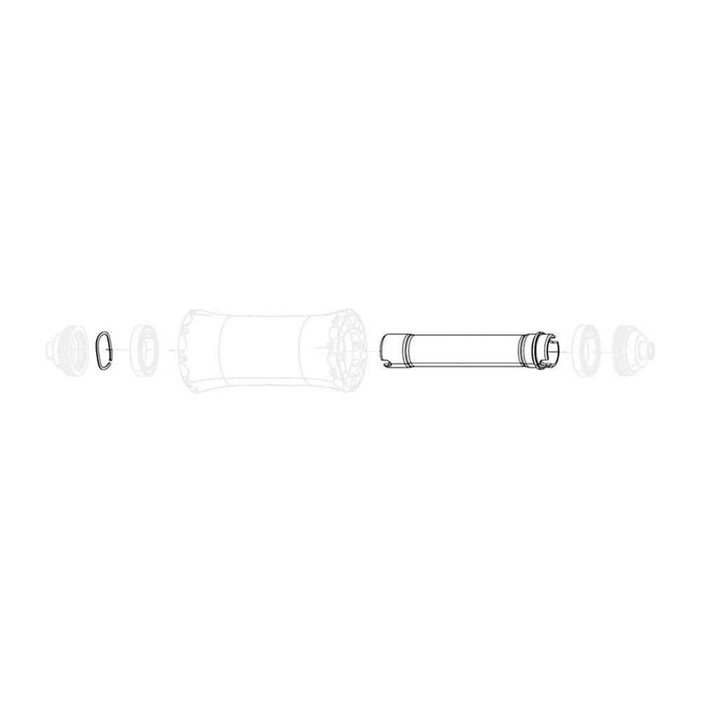 SRAM Zipp Cognition V2 Rim Front Axle - Durable Aluminum Hub Axle with Wave Spring, Compatible with Rim Brake Systems, Model HU-SPP-A0, Performance-Grade Cycling Components for Road and Gravel Bikes