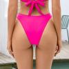 Bellecarrie Women's Cheeky Brazilian Bikini Bottoms Low Rise High Cut Swim Bottom, Hot Pink, XXL view 4