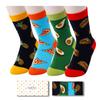Funny Socks for Boys - Pizza Taco Pineapple Avocado Socks, Kids Gifts 4 Pack, 7-9 Years Old view 1