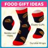 Funny Socks for Boys - Pizza Taco Pineapple Avocado Socks, Kids Gifts 4 Pack, 7-9 Years Old view 3