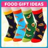 Funny Socks for Boys - Pizza Taco Pineapple Avocado Socks, Kids Gifts 4 Pack, 7-9 Years Old view 4